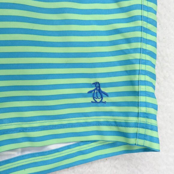 Original Penguin Swim Trunks Mens 38 Board Shorts Mesh Lined Pockets Swimwear - Picture 2 of 8